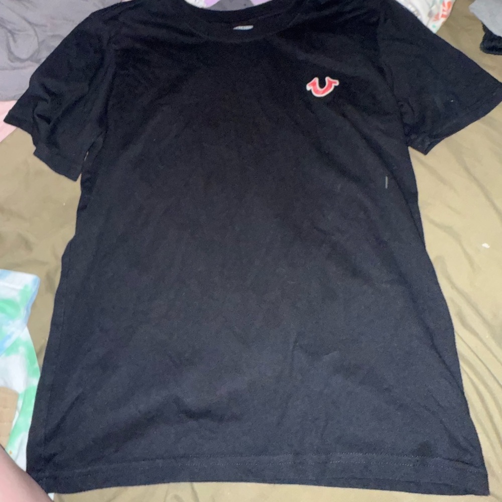 True Religion Black Short Sleeve Tee